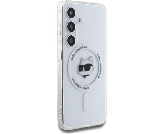 Karl Lagerfeld IML Choupette Head MagSafe Aizsargapvalks priekš Samsung Galaxy S25 / caurspīdīgs Neoriģinālie Maciņi
