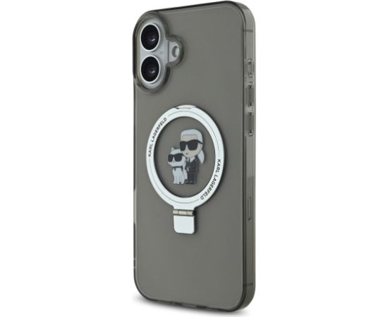 Karl Lagerfeld Ringstand Karl and Choupette MagSafe Case Защитный чехол MagSafe для iPhone 16 / чёрный Чехлы - альтернативные