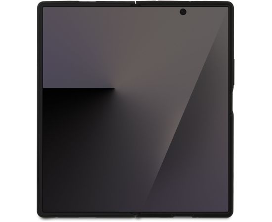 Karl Lagerfeld PU Karl and Choupette Heads Magnetic Case Magnētiskais aizsargapvalks priekš Samsung Galaxy Z Fold 7 / melns Neoriģinālie Maciņi