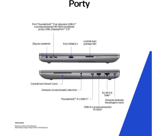 HP Zbook Fury 16 G1i Ultra 7 255HX 16.0"WUXGA IPS 400nits AG 16GB DDR5 5600 SSD512 RTX PRO 1000_8GB Cam IR 5 Mpx Al 99Wh W11Pro 3Y OnSite Portatīvie datori