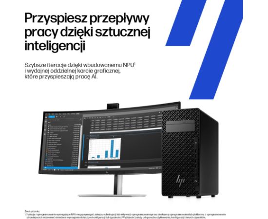 HP Z2 Tower G1i Workstation Ultra 7 265 vPro 32GB DDR5 5600 SSD1TB RTX A1000_8GB DVD-RW 700W W11Pro 3Y OnSite Personālie datori