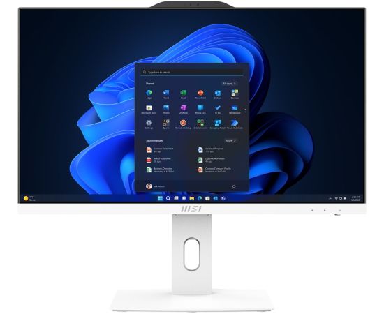 MSI AIO PRO AP242P 14M-691EU i5-14400 23.8" IPS LED FHD Non-Touch Anti-Glare 16GB SSD512GB M.2 AX211 WiFi 6E Windows 11 Pro White All In One Datori (AIO)
