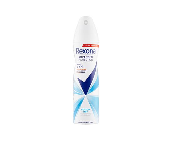 Rexona Advanced Protection Cotton Dry Antiperspirant - Antiperspirant ve spreji 150ml Smaržas - NESAKĀRTOTS
