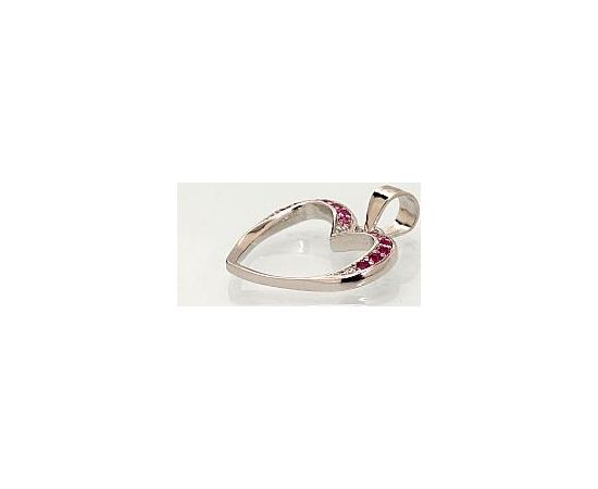 Sudraba kulons #2301743(PRh-Gr)_CZ-RO, Sudrabs 925°, rodijs (pārklājums), Cirkoni, 0.8 gr. Sieviešu