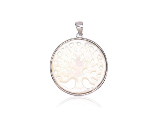 Sudraba kulons #2301471(PRh-Gr)_PL, Sudrabs 925°, rodijs (pārklājums), Perlamutrs, 3.1 gr. Sieviešu