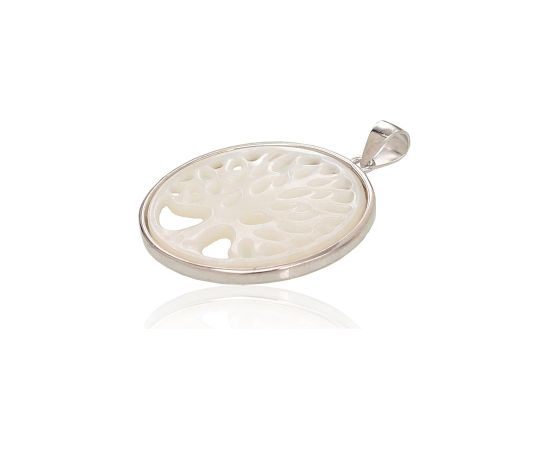 Sudraba kulons #2301471(PRh-Gr)_PL, Sudrabs 925°, rodijs (pārklājums), Perlamutrs, 3.1 gr. Sieviešu