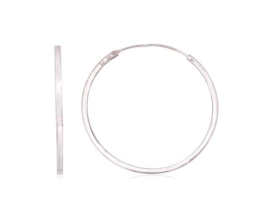 Sudraba auskari-riņķīši #2203987, Sudrabs 925°, 4.4 gr. Auskari-riņķīši