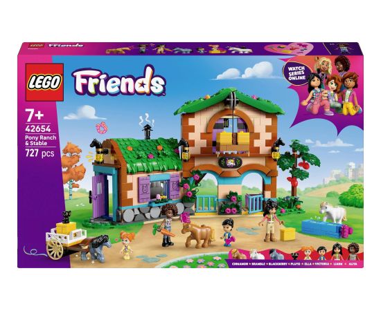 LEGO Friends 42654 Stajnia z kucykami i stajnia Jaunumi, Bērnu preces