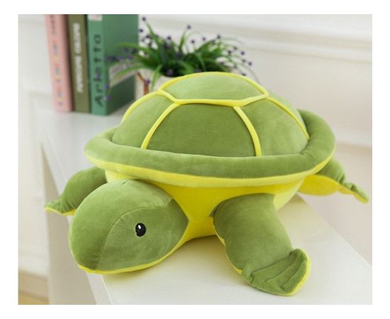 Leantoys Maskotka Pluszowy Żółw Zielony 55 cm LEAN Toys Mīkstās rotaļlietas