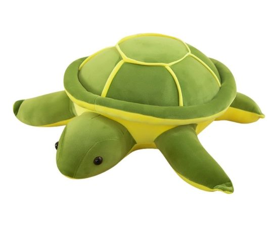 Leantoys Maskotka Pluszowy Żółw Zielony 55 cm LEAN Toys Mīkstās rotaļlietas