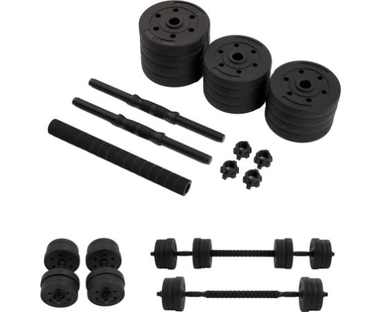 Zipro Sztanga i hantle z zestawem obciążeń bitumicznych 20 kg Jaunumi - Sports