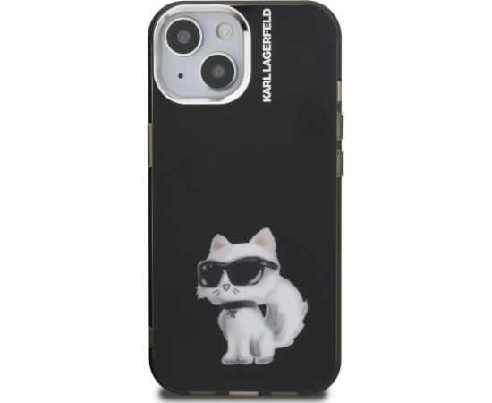 Karl Lagerfeld IML Aquarelle Choupette Защитный чехол для iPhone 15 / чёрный Чехлы - альтернативные