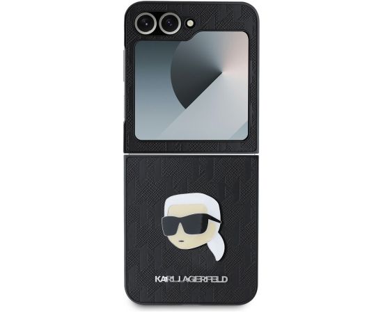 Karl Lagerfeld PU Saffiano Monogram Karl Head Case Защитный чехол для Samsung Galaxy Z Flip 6/7 FE / чёрный Чехлы - альтернативные