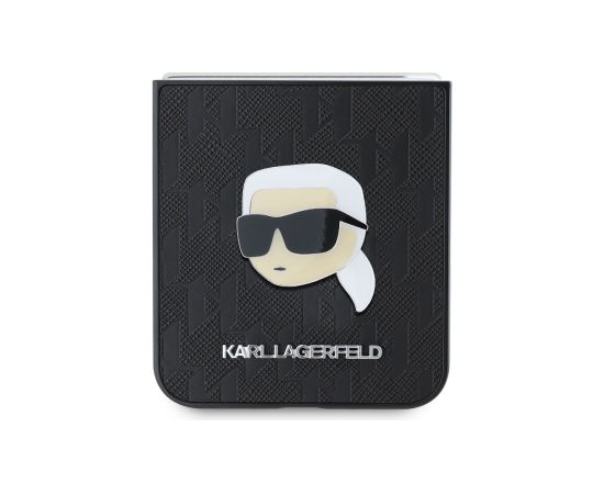 Karl Lagerfeld PU Saffiano Monogram Karl Head Case Защитный чехол для Samsung Galaxy Z Flip 6/7 FE / чёрный Чехлы - альтернативные