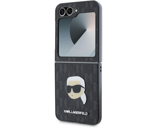 Karl Lagerfeld PU Saffiano Monogram Karl Head Case Защитный чехол для Samsung Galaxy Z Flip 6/7 FE / чёрный Чехлы - альтернативные