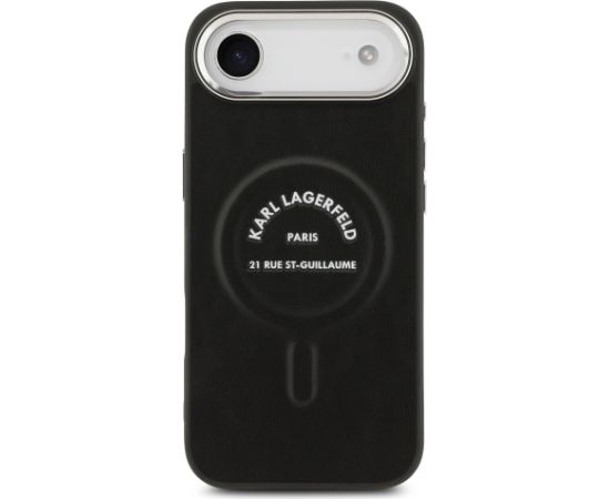 Karl Lagerfeld PU RSG Logo MagSafe Case Aizsargapvalks priekš iPhone Air / melns Neoriģinālie Maciņi