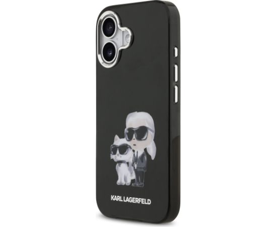 Karl Lagerfeld IML Aquarelle Karl and Choupette Case Защитный чехол для iPhone 17 / чёрный Чехлы - альтернативные
