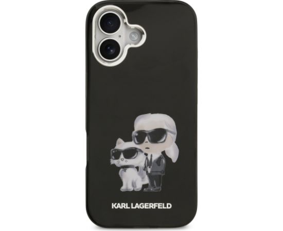 Karl Lagerfeld IML Aquarelle Karl and Choupette Case Защитный чехол для iPhone 17 / чёрный Чехлы - альтернативные