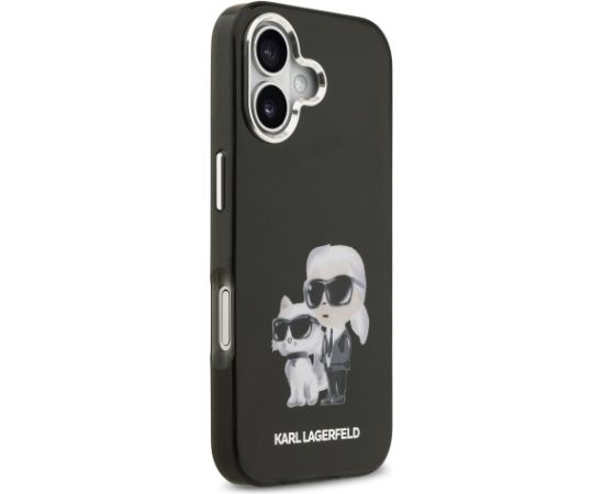 Karl Lagerfeld IML Aquarelle Karl and Choupette Case Защитный чехол для iPhone 17 / чёрный Чехлы - альтернативные