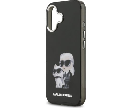 Karl Lagerfeld IML Aquarelle Karl and Choupette Case Защитный чехол для iPhone 17 / чёрный Чехлы - альтернативные