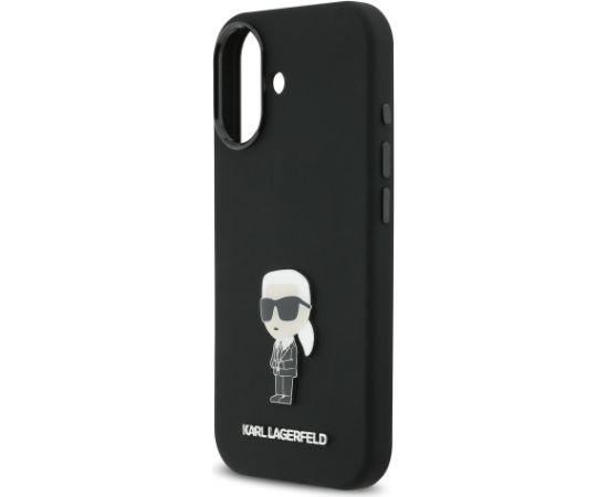 Karl Lagerfeld Liquid Silicone Metal Ikonik Case Защитный чехол для iPhone 17 / чёрный Чехлы - альтернативные
