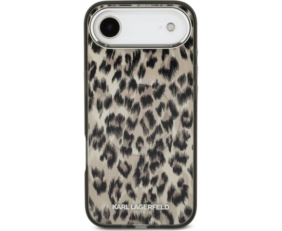 Karl Lagerfeld IML Leopard MagSafe Case Aizsargapvalks priekš iPhone Air / brūns Neoriģinālie Maciņi