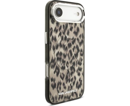 Karl Lagerfeld IML Leopard MagSafe Case Aizsargapvalks priekš iPhone Air / brūns Neoriģinālie Maciņi