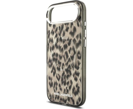 Karl Lagerfeld IML Leopard MagSafe Case Aizsargapvalks priekš iPhone Air / brūns Neoriģinālie Maciņi