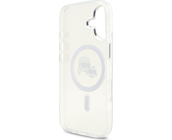 Karl Lagerfeld IML K&CH Heads Metal Frame MagSafe Case Aizsargapvalks priekš iPhone 17 / caurspīdīgs Neoriģinālie Maciņi