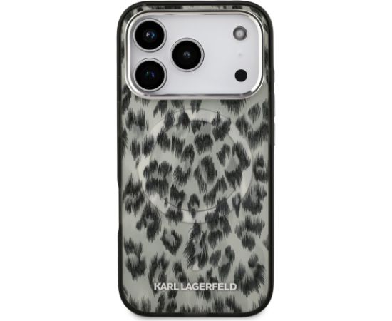 Karl Lagerfeld IML Leopard MagSafe Case Aizsargapvalks priekš iPhone 17 Pro / brūns Neoriģinālie Maciņi