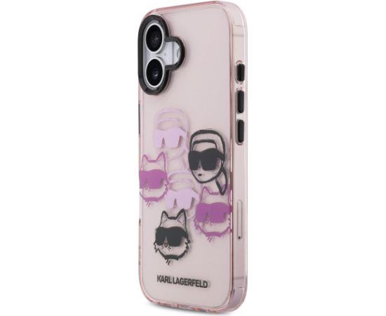 Karl Lagerfeld IML Multi K&CH Heads Case Защитный чехол для iPhone 17 / розовый Чехлы - альтернативные