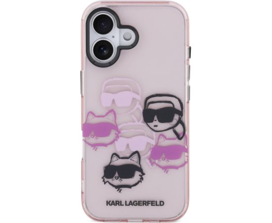 Karl Lagerfeld IML Multi K&CH Heads Case Защитный чехол для iPhone 17 / розовый Чехлы - альтернативные