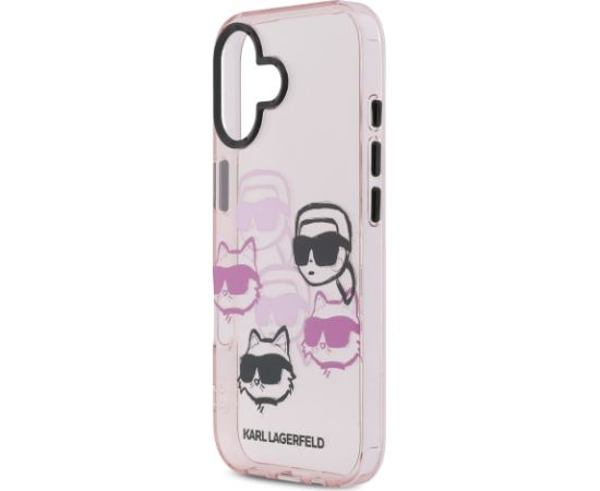 Karl Lagerfeld IML Multi K&CH Heads Case Защитный чехол для iPhone 17 / розовый Чехлы - альтернативные