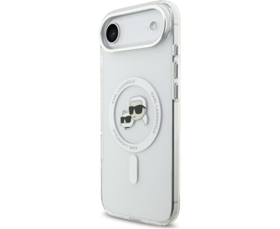 Karl Lagerfeld IML K&CH Heads Metal Frame MagSafe Case Защитный чехол для iPhone Air / прозрачный Чехлы - альтернативные