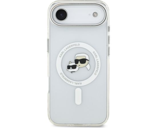 Karl Lagerfeld IML K&CH Heads Metal Frame MagSafe Case Защитный чехол для iPhone Air / прозрачный Чехлы - альтернативные
