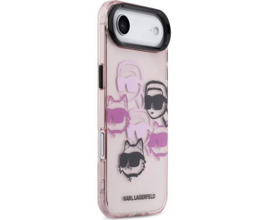 Karl Lagerfeld IML Multi Karl and Choupette Heads Case Защитный чехол для iPhone Air / розовый Чехлы - альтернативные