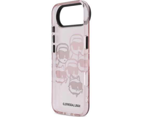Karl Lagerfeld IML Multi Karl and Choupette Heads Case Защитный чехол для iPhone Air / розовый Чехлы - альтернативные