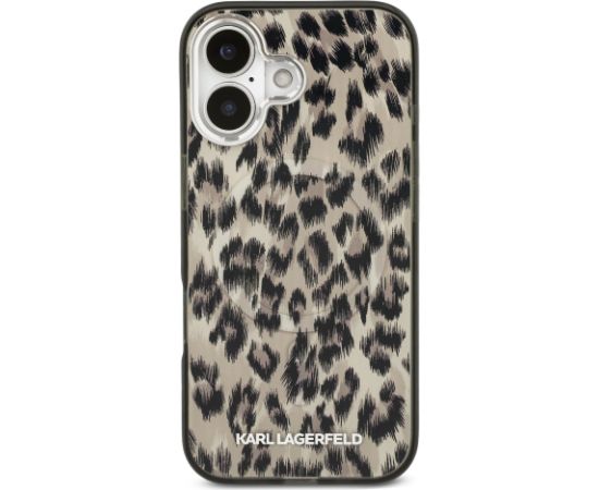 Karl Lagerfeld IML Leopard MagSafe Case Aizsargapvalks priekš iPhone 17 / brūns Neoriģinālie Maciņi