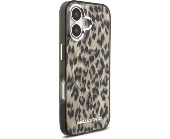 Karl Lagerfeld IML Leopard MagSafe Case Aizsargapvalks priekš iPhone 17 / brūns Neoriģinālie Maciņi