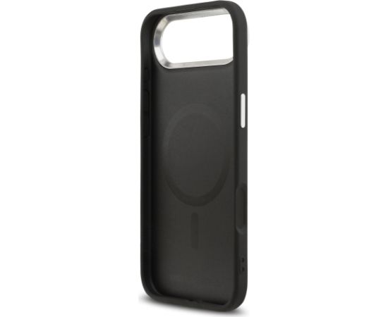 Karl Lagerfeld PU Karl and Choupette Heads Pins MagSafe Case Aizsargapvalks priekš iPhone Air / melns Neoriģinālie Maciņi