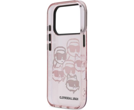 Karl Lagerfeld IML Multi K&CH Heads Case Защитный чехол для iPhone 17 Pro / розовый Чехлы - альтернативные