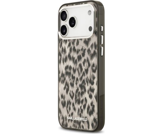 Karl Lagerfeld IML Leopard MagSafe Aizsargapvalks priekš iPhone 17 Pro Max / brūns Neoriģinālie Maciņi
