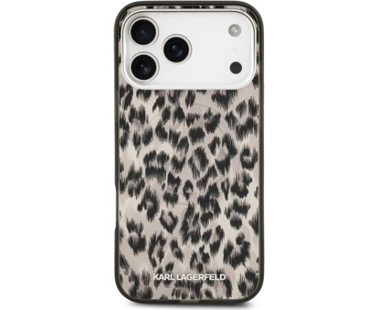Karl Lagerfeld IML Leopard MagSafe Aizsargapvalks priekš iPhone 17 Pro Max / brūns Neoriģinālie Maciņi