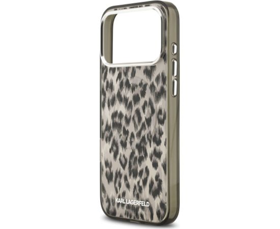 Karl Lagerfeld IML Leopard MagSafe Aizsargapvalks priekš iPhone 17 Pro Max / brūns Neoriģinālie Maciņi