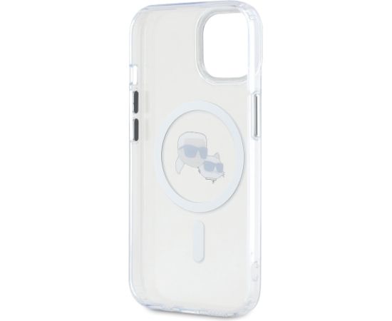 Karl Lagerfeld IML K&CH Heads Metal Frame MagSafe Case Защитный чехол для iPhone 14 / прозрачный Чехлы - альтернативные