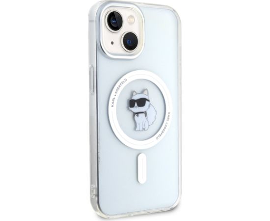 Karl Lagerfeld IML Choupette MagSafe Case Aizsargapvalks priekš iPhone 15 / caurspīdīgs Neoriģinālie Maciņi