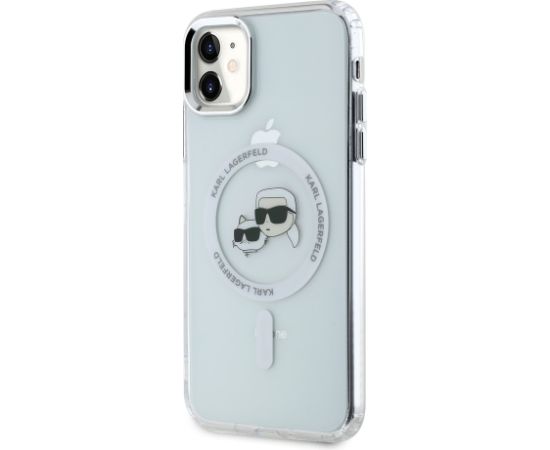 Karl Lagerfeld IML K&CH Heads Metal Frame MagSafe Case Защитный чехол для iPhone 11 / прозрачный Чехлы - альтернативные