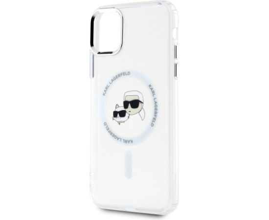 Karl Lagerfeld IML K&CH Heads Metal Frame MagSafe Case Защитный чехол для iPhone 11 / прозрачный Чехлы - альтернативные