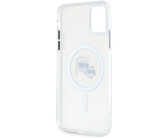Karl Lagerfeld IML K&CH Heads Metal Frame MagSafe Case Защитный чехол для iPhone 11 / прозрачный Чехлы - альтернативные