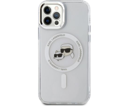 Karl Lagerfeld IML K&CH Heads Metal Frame MagSafe Защитный чехол для iPhone 12/12 Pro / прозрачный Чехлы - альтернативные